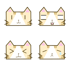 [LINE絵文字] 箱ねこ[箱型どうぶつシリーズ]の画像