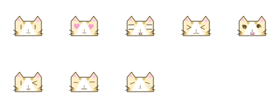 [LINE絵文字]箱ねこ[箱型どうぶつシリーズ]の画像一覧