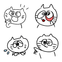 [LINE絵文字] 毎日使える♡ねこの日常えもじの画像