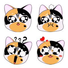 [LINE絵文字] Three-Flower Cat - Mimiの画像