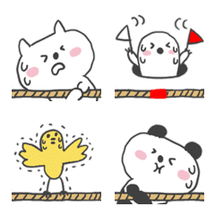 ヘンテコな動物③運動会編の絵文字メイン画像