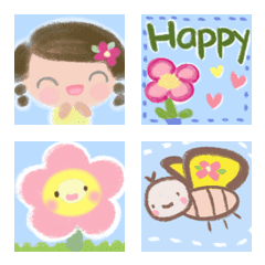 [LINE絵文字] Cutecuteflowers Emoji1の画像