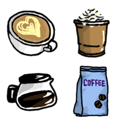 コーヒーですの絵文字メイン画像