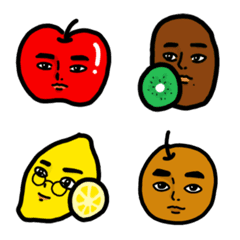 [LINE絵文字] Handsome fruits_Emojiの画像