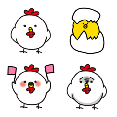 [LINE絵文字] にわとりさんの絵文字の画像