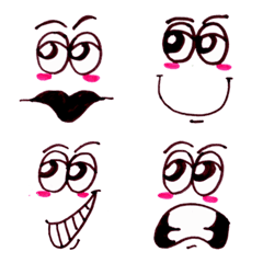 [LINE絵文字] Cute funny emoji Vol.17の画像