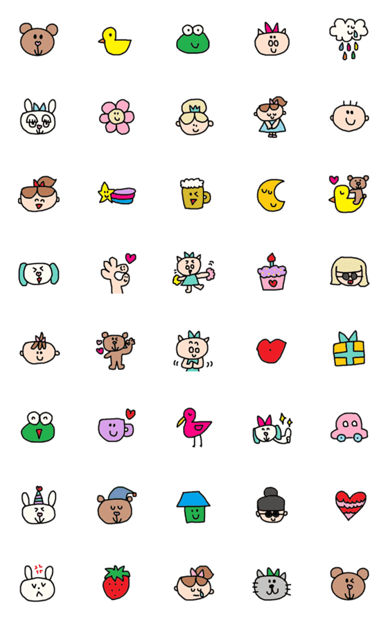 [LINE絵文字]Lilo emojiの画像一覧