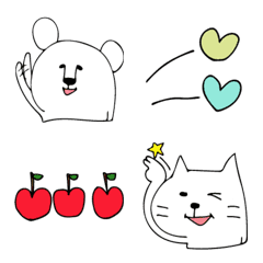 [LINE絵文字] シンプルな動物たち2の画像