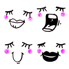 [LINE絵文字] Cute funny emoji Vol.12の画像