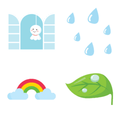 [LINE絵文字] 梅雨・お天気の絵文字の画像