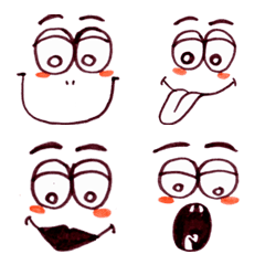 [LINE絵文字] Cute funny emoji Vol.18の画像