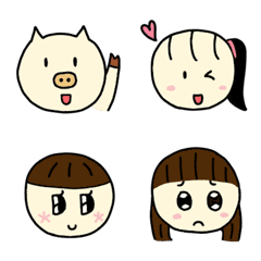 [LINE絵文字] Andrew the Pig (feat. Hsuan and Friends)の画像