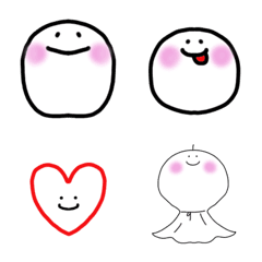おもちもちもち シンプル絵文字の絵文字メイン画像