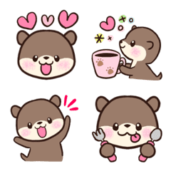 [LINE絵文字] チビかわ♡カワウソの画像