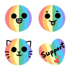 [LINE絵文字] Love of Rainbow 2: Emojisの画像