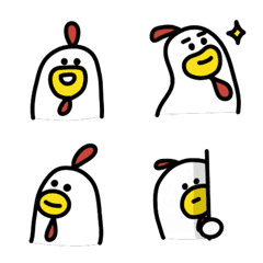 [LINE絵文字] Chubby Chicken Chubby Faceの画像