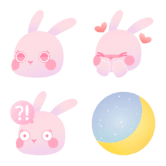 [LINE絵文字] Blissful Bunnyの画像