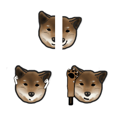 [LINE絵文字] Draw Shiba Inu 1の画像