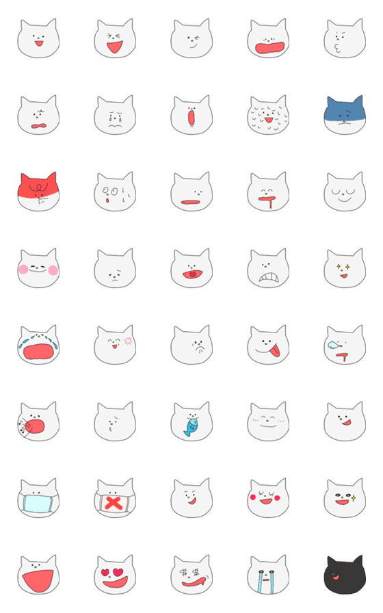 [LINE絵文字]ねこえもじ！の画像一覧