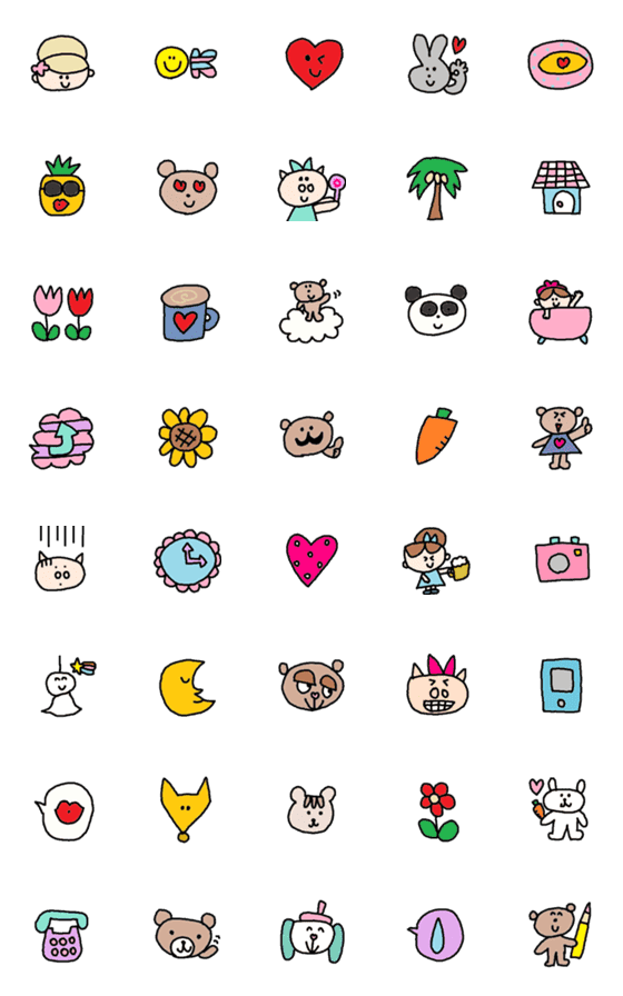 [LINE絵文字]Lilo emoji9の画像一覧