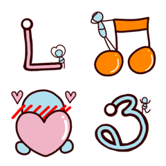 ポケットヒューマンと絵文字の絵文字メイン画像