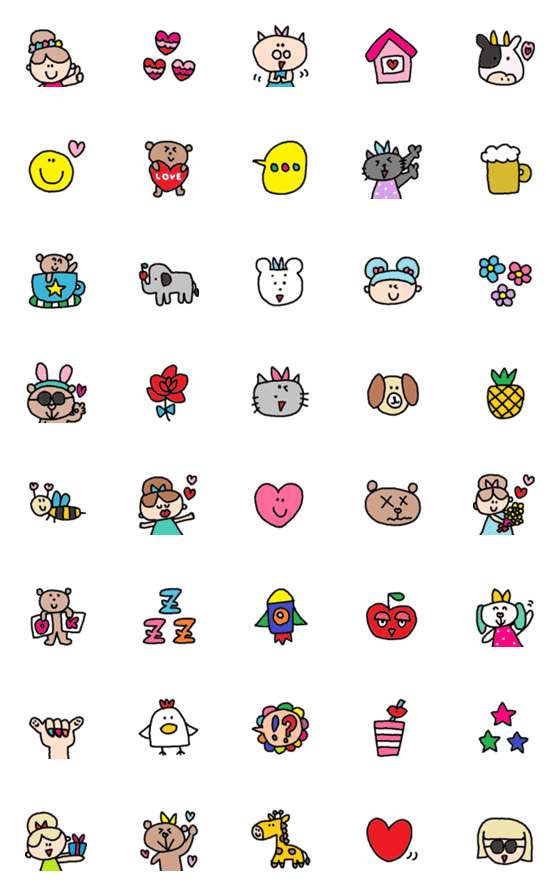 [LINE絵文字]Lilo emoji6の画像一覧