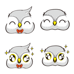 [LINE絵文字] The owl Ruru and nyonyoの画像