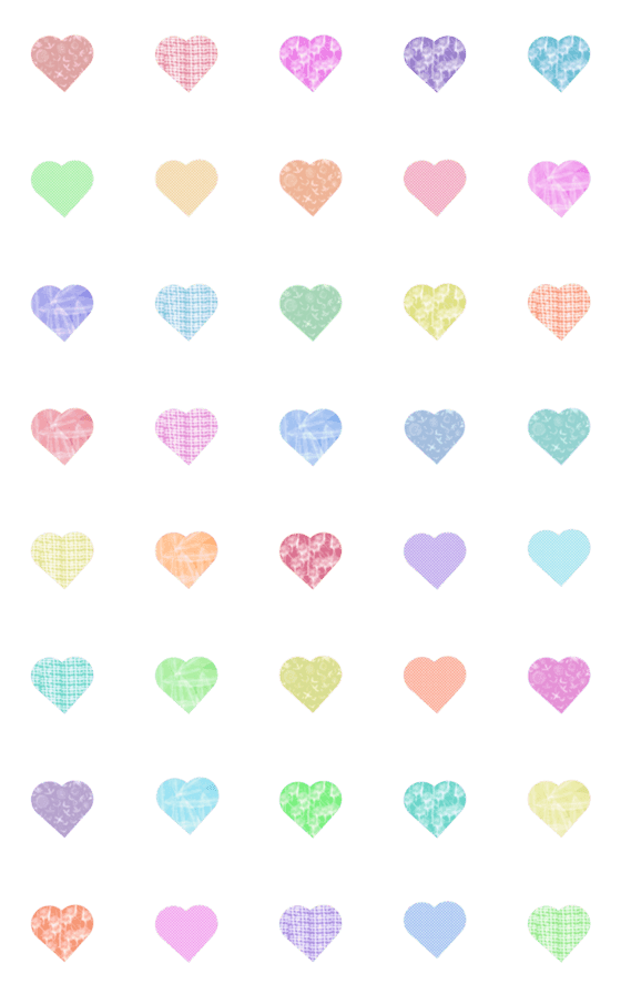 [LINE絵文字]Heart icon seriesの画像一覧