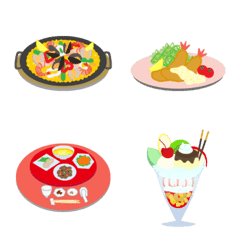 いろんな料理【絵文字】の絵文字メイン画像