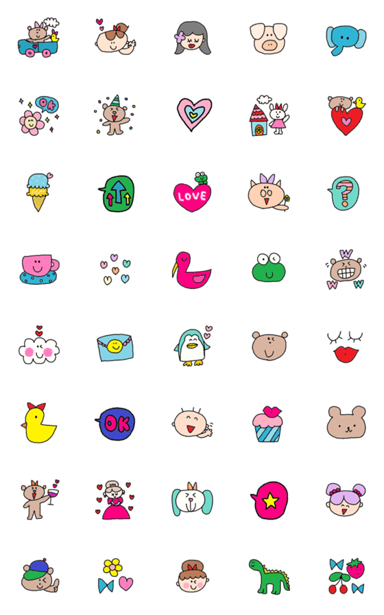 [LINE絵文字]Lilo emoji7の画像一覧