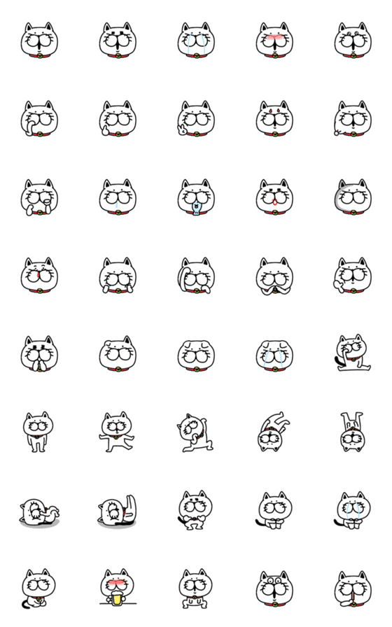 [LINE絵文字]カワイイ♡ねこ♡の画像一覧