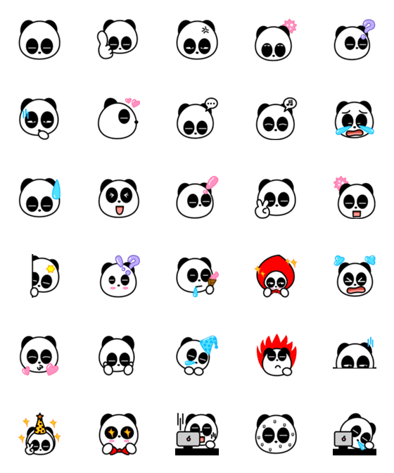 [LINE絵文字]OMG Pandaの画像一覧