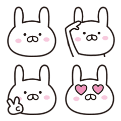 [LINE絵文字] ゆるゆる♡うさぎの絵文字の画像