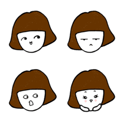 [LINE絵文字] The feelings of an ordinary girlの画像