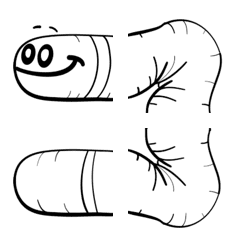 [LINE絵文字] Wormy first setの画像