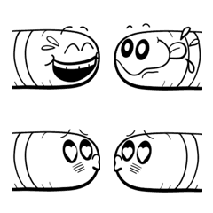 [LINE絵文字] Wormy emotionsの画像