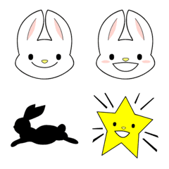 [LINE絵文字] 日常使いにぴったり！可愛いうさぎ絵文字の画像