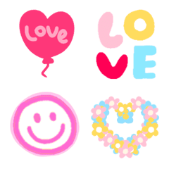 [LINE絵文字] ♡LINEを可愛くしちゃう絵文字♡(LOVE編)の画像