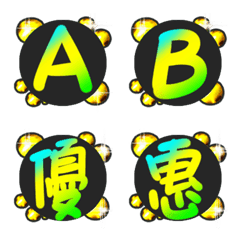 [LINE絵文字] Colorful font letters and textの画像