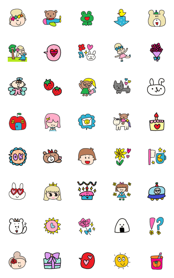 [LINE絵文字]Lilo emoji19の画像一覧