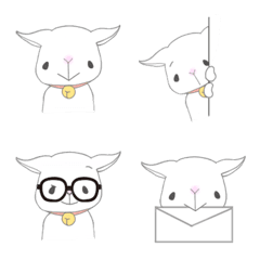 仔ヤギのシロちゃんの絵文字メイン画像