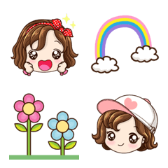 [LINE絵文字] Emoji MojiGirlの画像