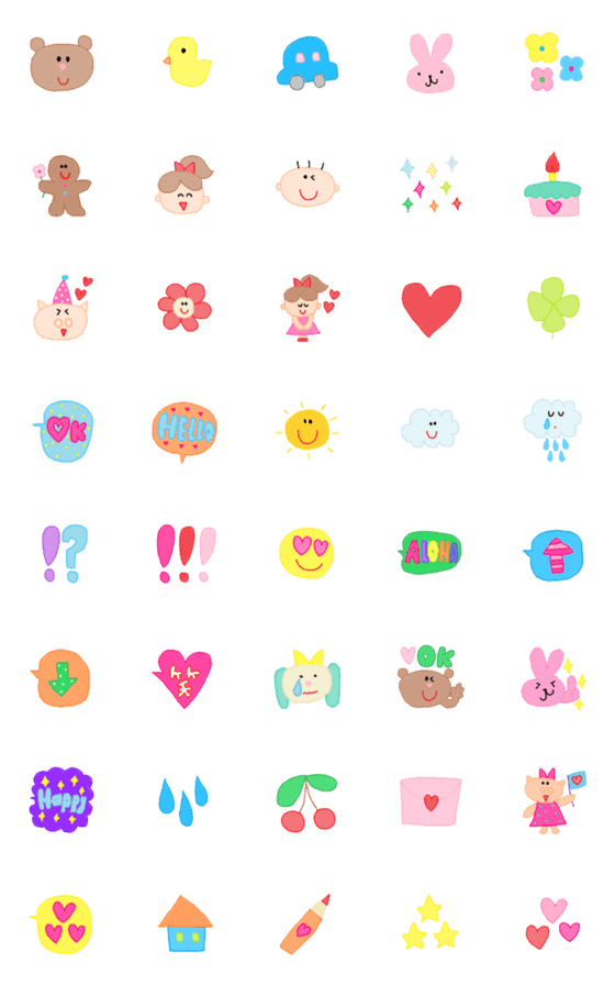 [LINE絵文字]Lilo emoji15の画像一覧