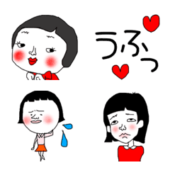 [LINE絵文字] 顔 顔 顔 ♡の画像