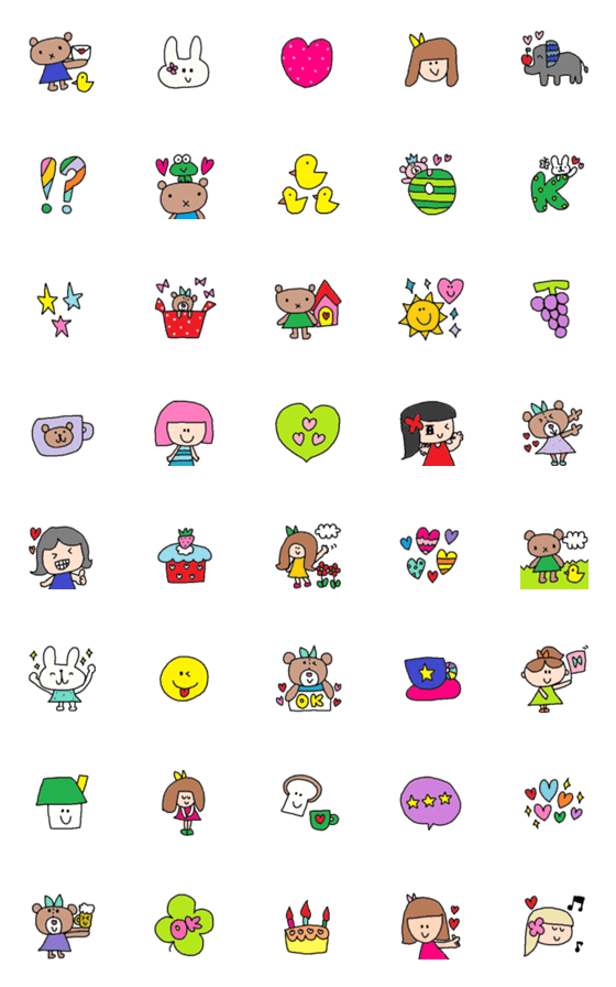 [LINE絵文字]Lilo emoji33の画像一覧