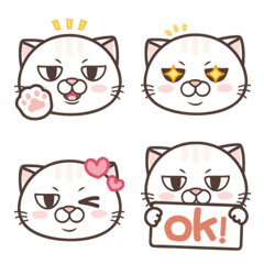 [LINE絵文字] Tsundere Cat NOSAN Emoji.の画像