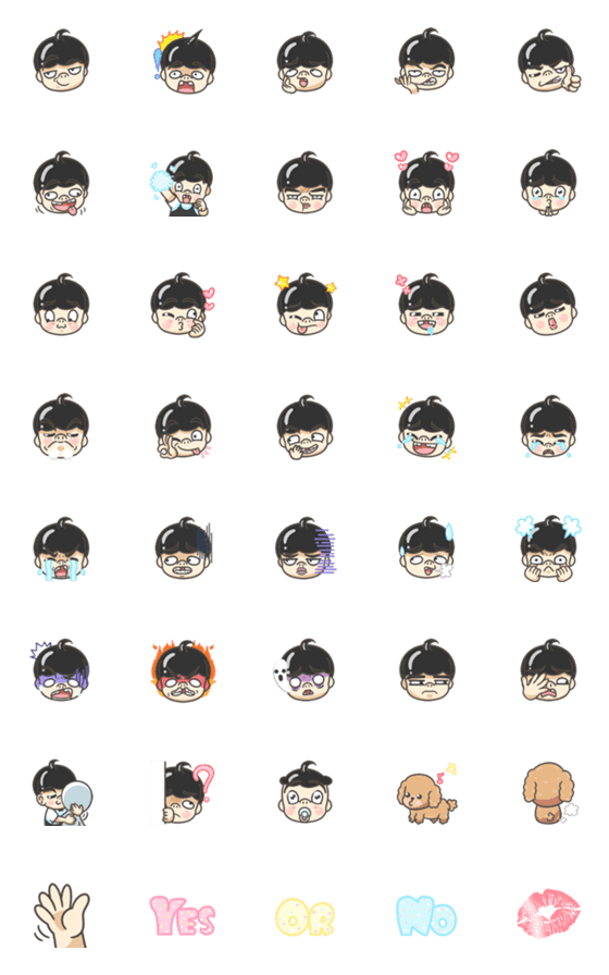 [LINE絵文字]Bei Qi no teeth ！ emojiの画像一覧