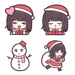 [LINE絵文字] くるみちゃん。のクリスマス絵文字。の画像