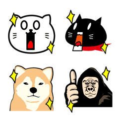 愉快な動物達の絵文字2の絵文字メイン画像