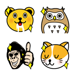 [LINE絵文字] 愉快な動物達の絵文字3の画像